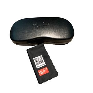 Rayban Sunglass Case and Cloth, New
